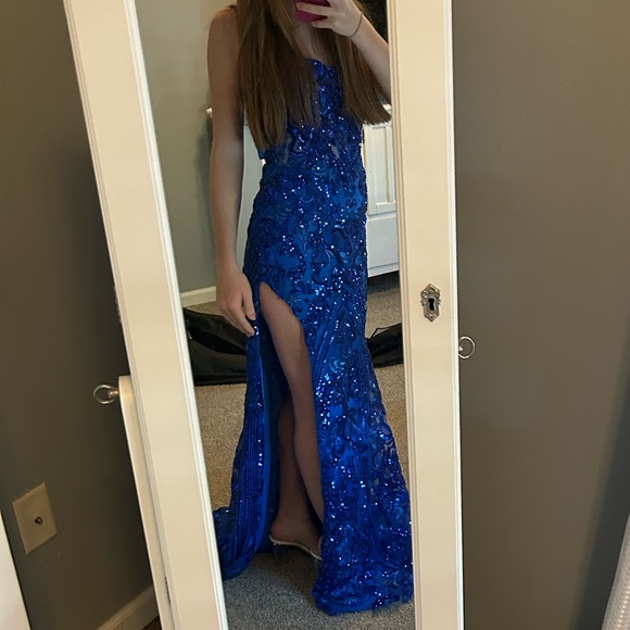 Morilee Roayl Blue Prom Dress - Picture 6 of 6
